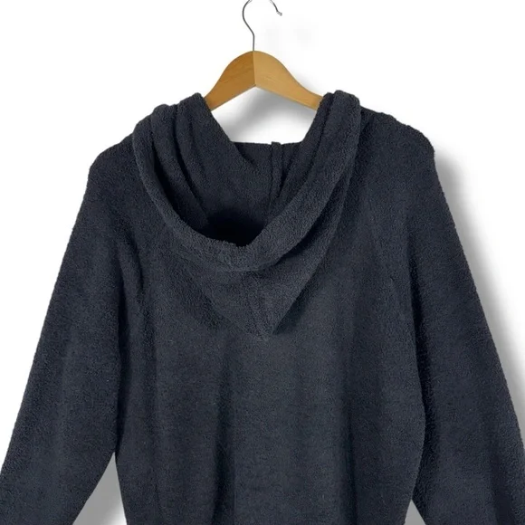 Softies Solid Marshmallow Hoodie Lounge Set, Black, Size XL - Picture 8 of 16